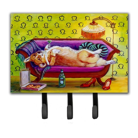 Jensendistributionservices Corgi Home Alone Leash or Key Holder MI1709779